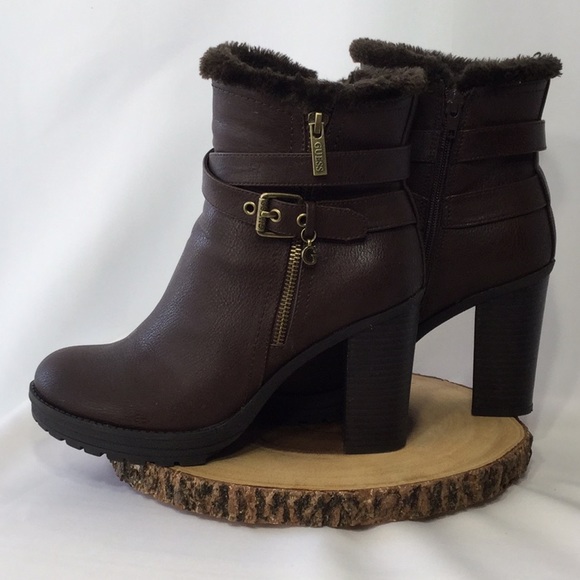 Guess Shoes - Guess Brown Ankle Boots Size 8